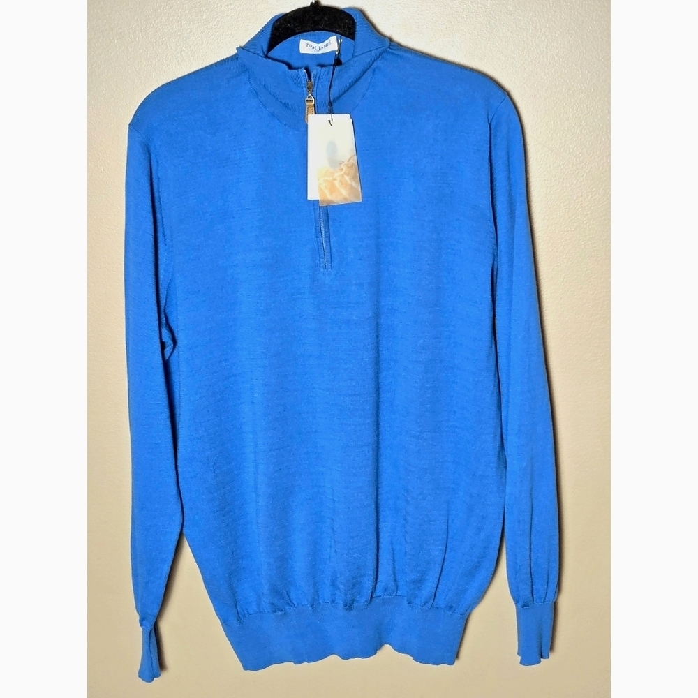 NWT Tom‎ James Elevated Basic Closet Staple Polo Pullover, Large